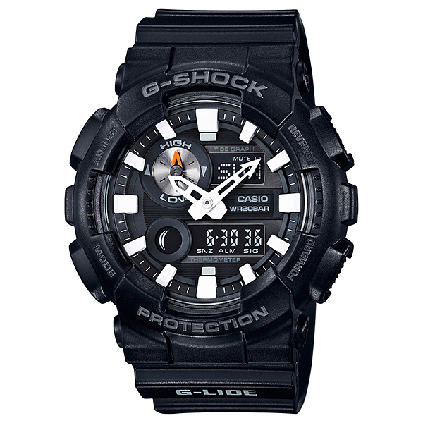 CASIO G-SHOCK นาฬิกาข้อมือผู้ชาย สายเรซิ่น รุ่น G-LIDE GAX-100B-1A
