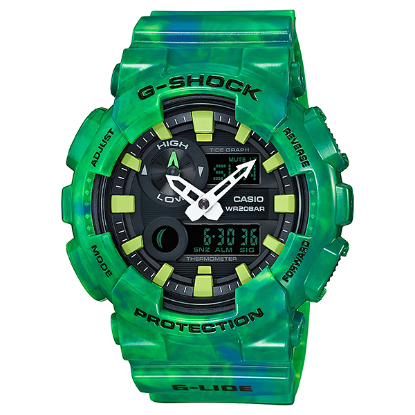 CASIO G-SHOCK นาฬิกาข้อมือผู้ชาย สายเรซิ่น รุ่น Limited Edition G-LIDE GAX-100MB-3A