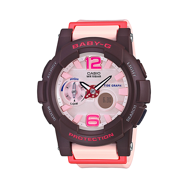Casio Baby-G นาฬิกาข้อมือผู้หญิง สายเรซิ่น รุ่น BGA-180-4B4DR