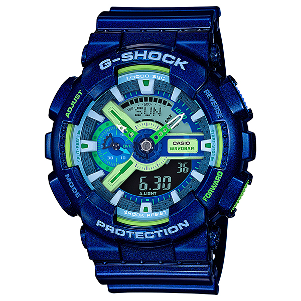 Casio G-Shock Crazy Color นาฬิกาข้อมือผู้ชาย สีขาว สายเรซิ่น รุ่น Limited Edition  GA-110MC-2ADR