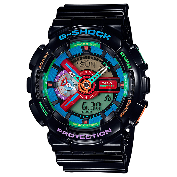 Casio G-Shock Crazy Color นาฬิกาข้อมือผู้ชาย สีขาว สายเรซิ่น รุ่น Limited Edition  GA-110MC-1ADR