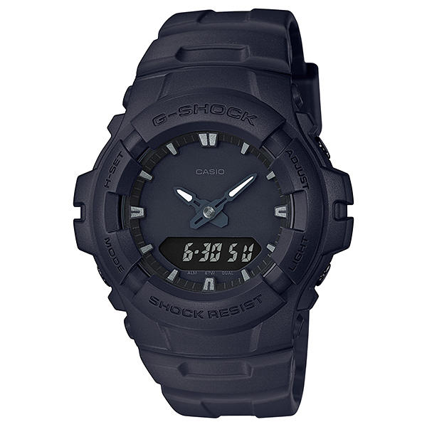  Casio G-Shock stealth black King นาฬิกาข้อมือผู้ชาย สายเรซิ่น รุ่น Limited Edition G-100BB-1ADR