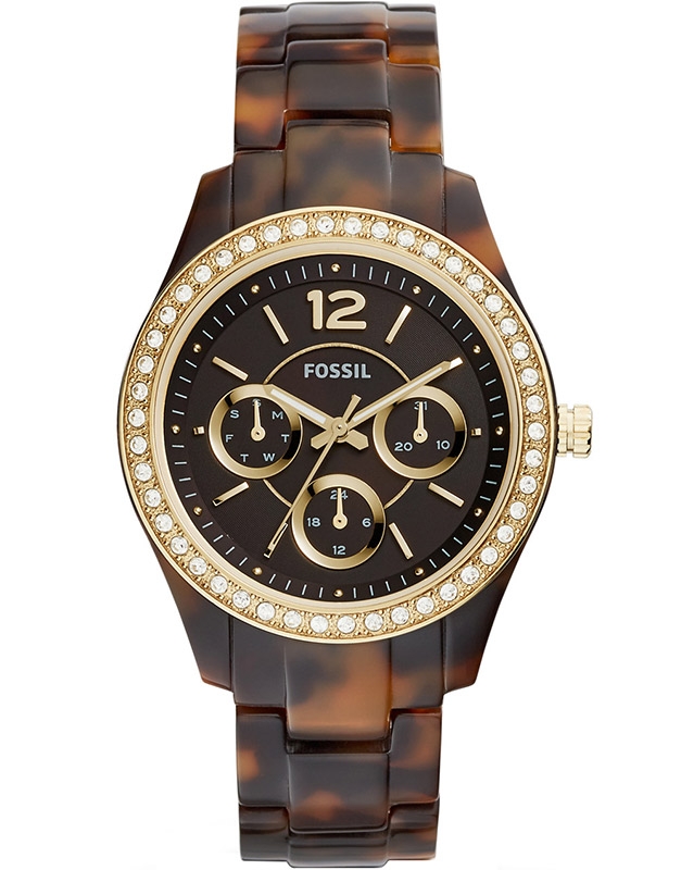 Fossil Stella Multifunction Tortoise Acetate Watch นาฬิกาข้อมือ รุ่น ES3814