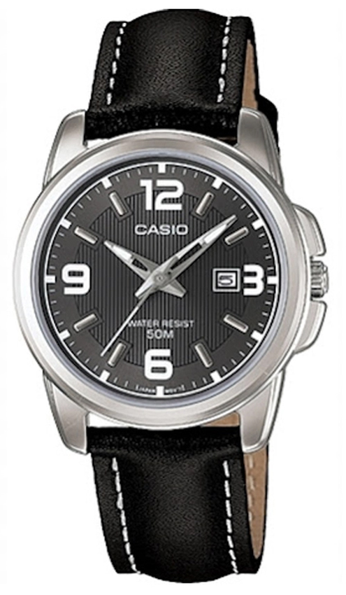  CASIO นาฬิกาผู้หญิง สายหนัง LTP-1314L-8AVDF (Black)