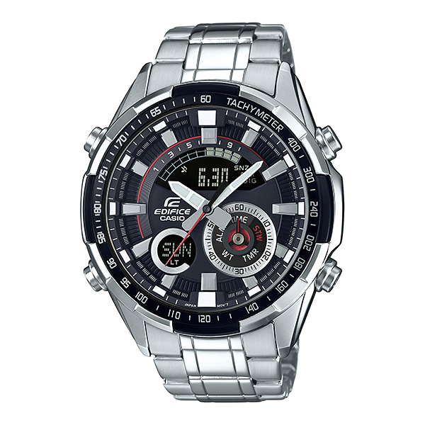 Casio Edifice  นาฬิกาข้อมือสุภาพบุรุษ 2 ระบบ สายแสตนเลส รุ่น ERA-600D-1AVUDF  (ประกันศูนย์เซ็นทรัล1ปี)  