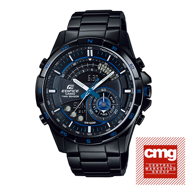 Casio Edifice นาฬิกาข้อมือสุภาพบุรุษ 2 ระบบ สายแสตนเลส รุ่น ERA-200DC-1A2VDR (ประกัน CMG ศูนย์เซ็นทรัล1ปี)