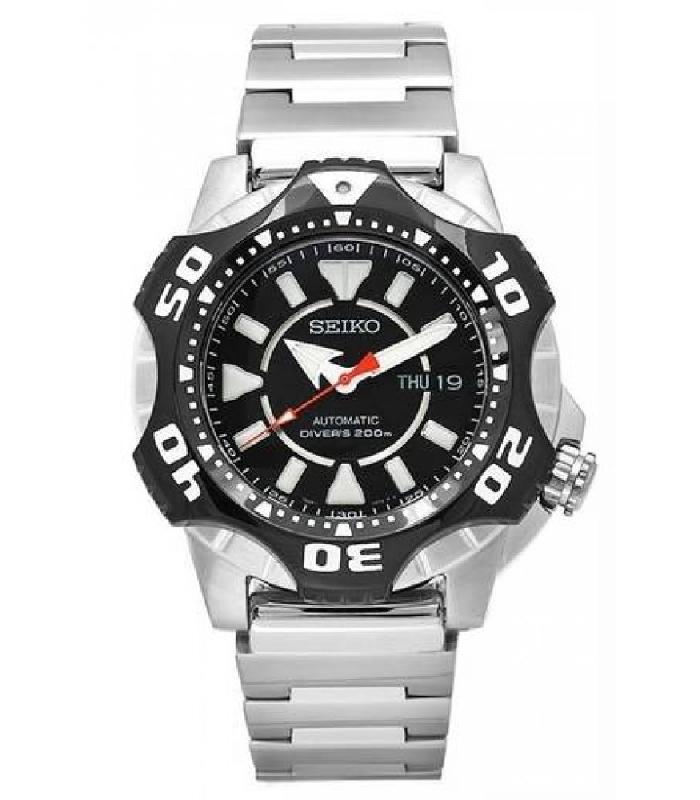 SEIKO Samurai Shurikane Automatic Diver นาฬิกาข้อมือผู้ชาย สายแสตนเลส รุ่น SKZ283K1