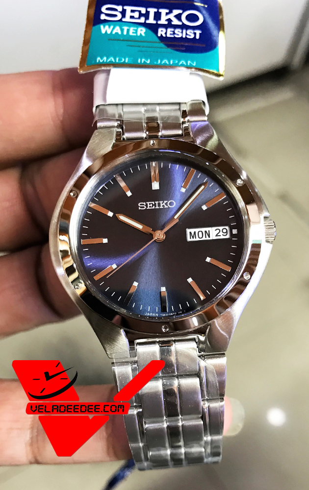 SEIKO Neo Classic MADE IN JAPAN นาฬิกาข้อมือผู้ชาย สายสแตนเลส รุ่น SGG753J1
