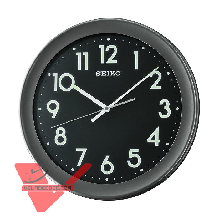 SEIKO นาฬิกาแขวนผนังอนาล็อก เข็มวินาทีเดินแบบสเต็ป Lumibrite เรืองแสงในที่แสงน้อย รุ่น QXA670K