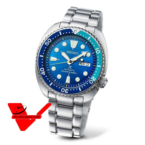Seiko Blue Lagoon Turtle Limited Editions นาฬิกาข้อมือผู้ชาย สายสแตนเลส รุ่น SRPB11K1 
