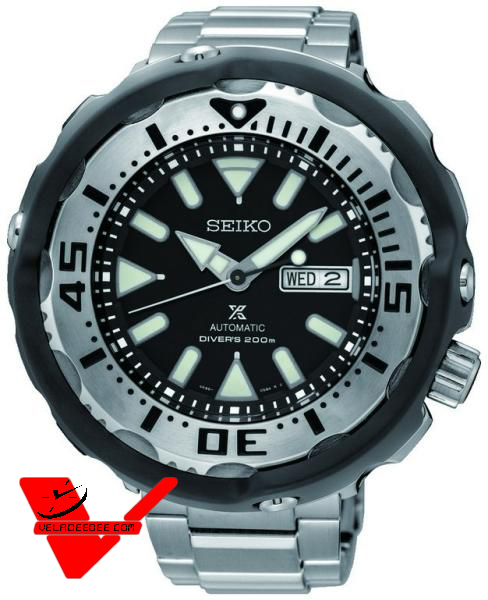 SEIKO Tuna DIVER Prospex นาฬิกาข้อมือผู้ชาย  สายสแตนเลส รุ่น  SRPA79K1 