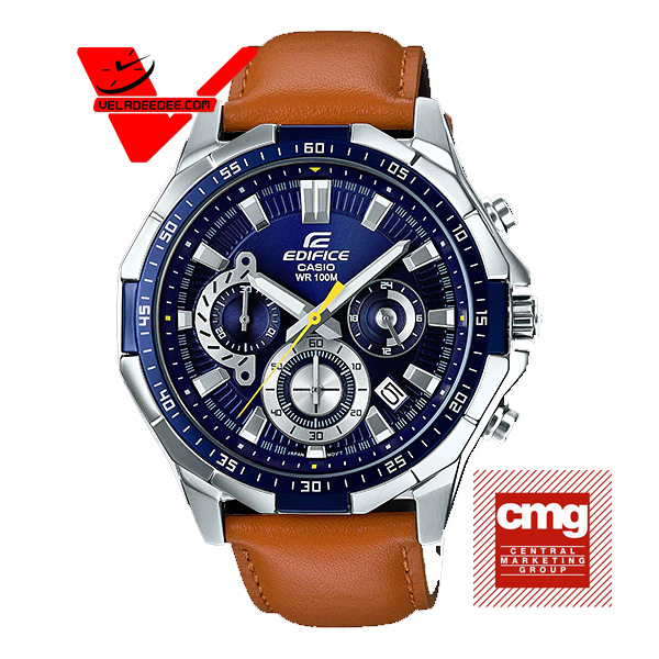 Casio Edifice นาฬิกาข้อมือสุภาพบุรุษ สายหนัง รุ่น EFR-554L-2AV
