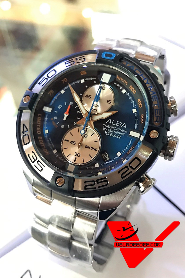 ALBA Chronograph Limited Edition  นาฬิกาข้อมือผู้ชาย สายสแตนเลส  (ผลิตมาเพียง 1000 เรือนในโลก) รุ่น AV6067X1