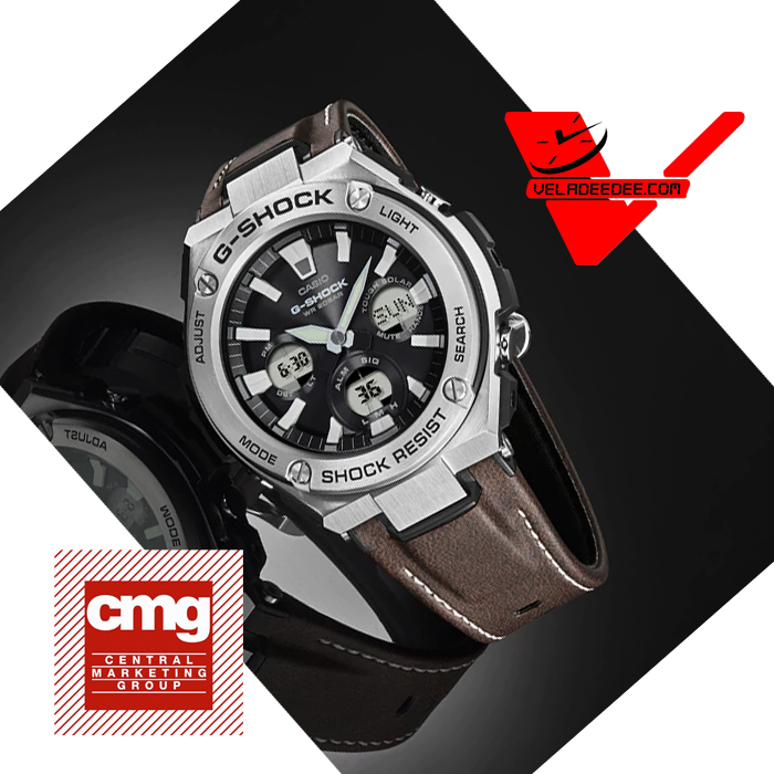 Casio G-shock G-STEEL นาฬิกาข้อมือชาย 2 ระบบ สายหนัง รุ่น GST-S130L-1A