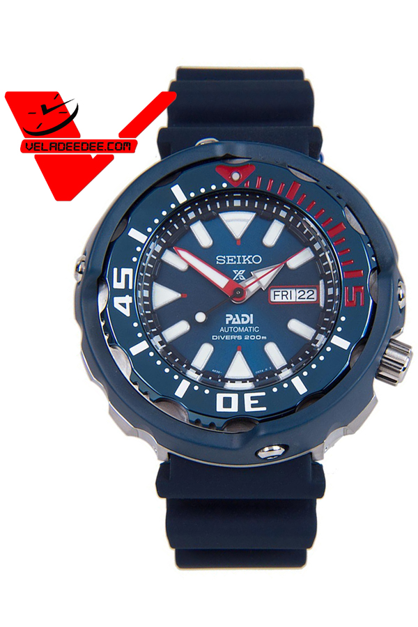 SEIKO PADI Prospex Tuna  นาฬิกาข้อมือผู้ชาย สายเรซิ่น รุ่น Special Edidtion SRPA83K1