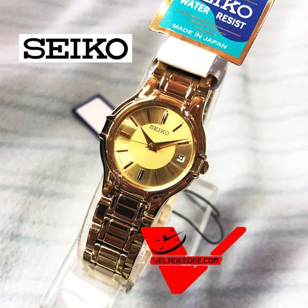 Seiko นาฬิกาข้อมือผู้หญิง สายสแตนเลส MADE IN JAPAN รุ่น SXD520J1