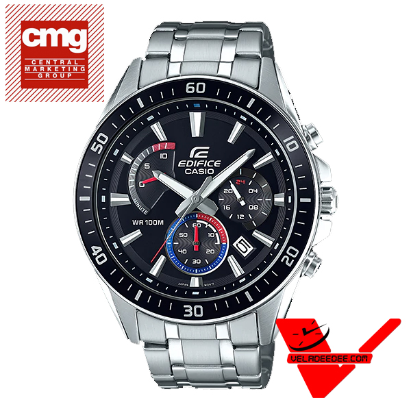 Casio Edifice นาฬิกาข้อมือผู้ชาย สายสแตนเลส (ประกัน CMG ศูนย์เซ็นทรัล1) รุ่น EFR-552D-1A3V