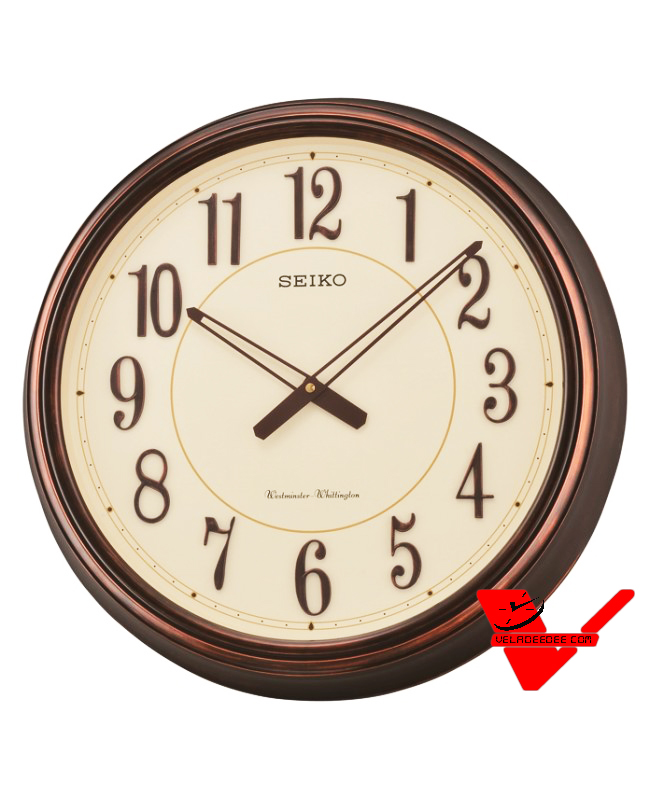Seiko นาฬิกาแขวนมีเสียงเตือนทุก15นาที ขนาด 20 นิ้ว  รุ่น QXD212B