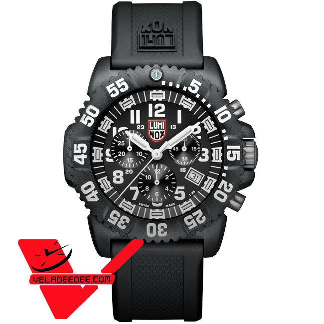 Luminox นาฬิกาข้อมือชาย เรือน Carbon  สายยางเรซิ้น Man Watch (NAVY SEAL COLORMARK CHRONO 3080 SERIES)  รุ่น 3081