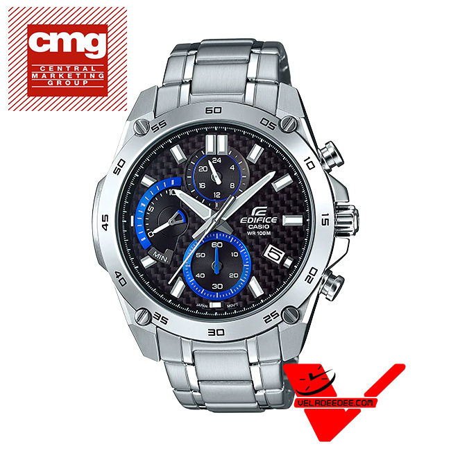 Casio Edifice นาฬิกาข้อมือผู้ชาย สายสแตนเลส (ประกัน CMG ศูนย์เซ็นทรัล1) รุ่น EFR-557CD-1AV