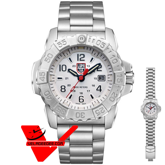 LUMINOX NAVY SEAL STEEL  ศูนย์ไทยศรีทองพาณิชย์ 2 ปี นาฬิกาข้อมือชาย ตัวเรือนสแตนเลส สายสแตนเลส รุ่น XS.3258