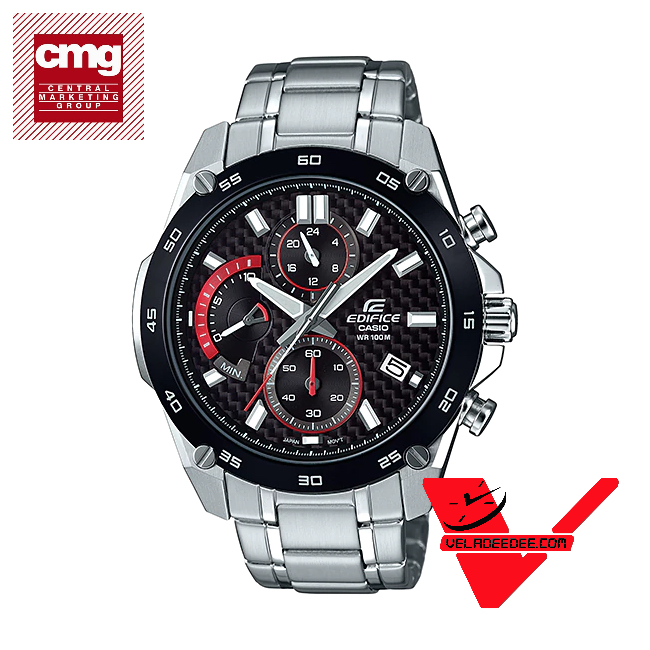 Casio Edifice นาฬิกาข้อมือผู้ชาย สายสแตนเลส (ประกัน CMG ศูนย์เซ็นทรัล1) รุ่น EFR-557CDB-1AV