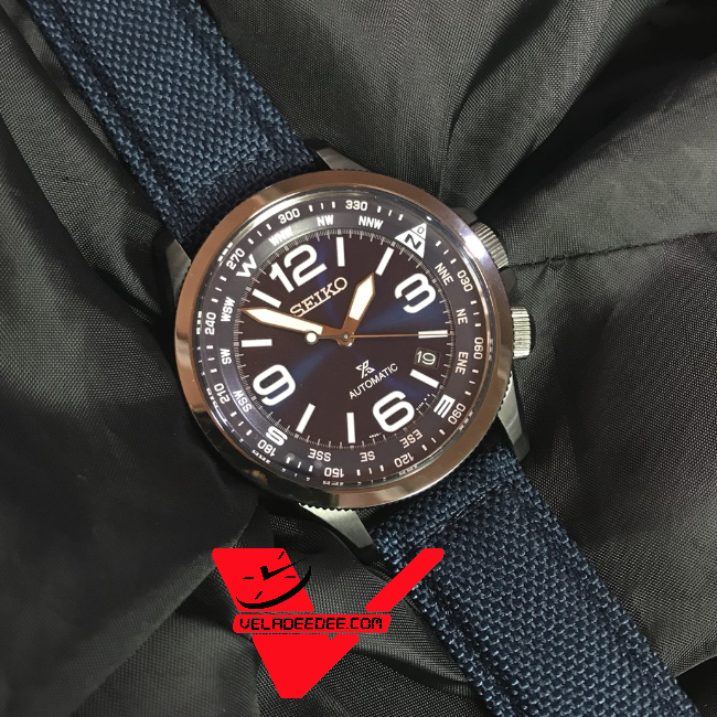 SEIKO PROSPEX LAND Sport Automatic นาฬิกาข้อมือผู้ชาย สายผ้านาโต้ รุ่น SRPC31K1
