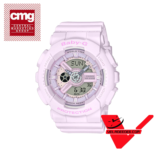 Casio Baby-G (ประกันCMG) นาฬิกาข้อมือผู้หญิง สายเรซิ่น รุ่น BA-110-4A2
