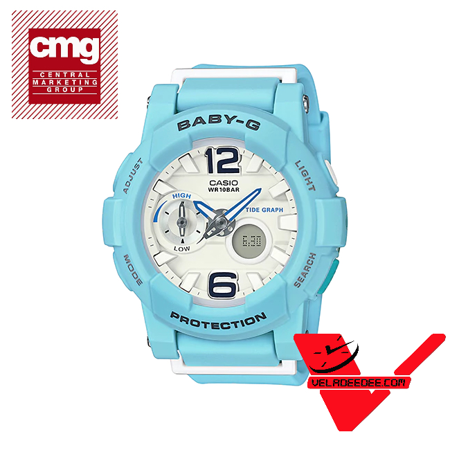 Casio Baby-G (ประกันCMG) นาฬิกาข้อมือผู้หญิง สายเรซิ่น รุ่น BGA-180BE-2B