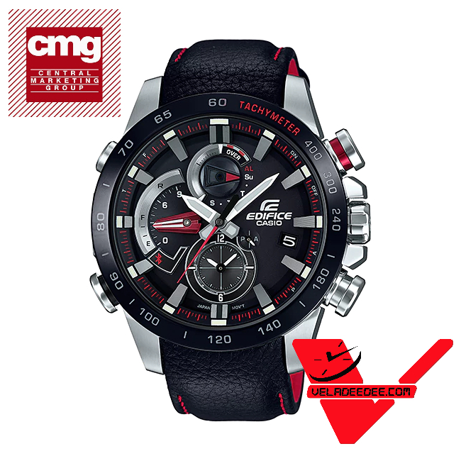 Casio Edifice Bluetooth นาฬิกาข้อมือ สายสแตนเลส (ประกัน CMG ศูนย์เซ็นทรัล) รุ่น EQB-800BL-1A