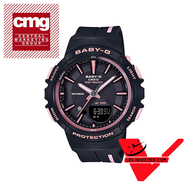 Casio Baby-G (ประกันCMG)  | FOR RUNNING SERIES (ซีรีย์เพื่อนักวิ่ง) | นาฬิกาข้อมือ สายยางเรสิ้น รุ่น BGS-100RT-1A