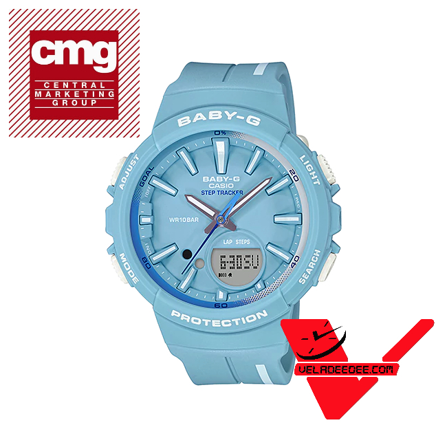 Casio Baby-G (ประกันCMG)  | FOR RUNNING SERIES (ซีรีย์เพื่อนักวิ่ง) | นาฬิกาข้อมือ สายยางเรสิ้น รุ่น BGS-100RT-2A