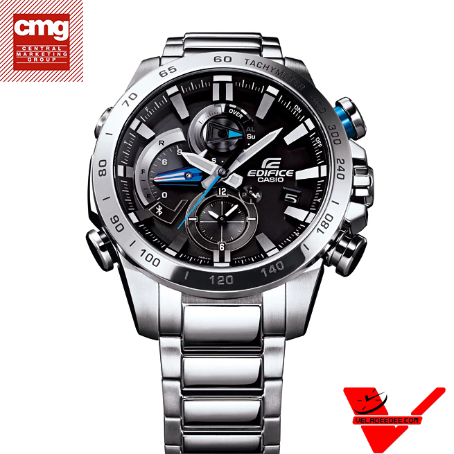Casio Edifice Bluetooth นาฬิกาข้อมือ สายสแตนเลส  (ประกัน CMG ศูนย์เซ็นทรัล) รุ่น EQB-800D-1A