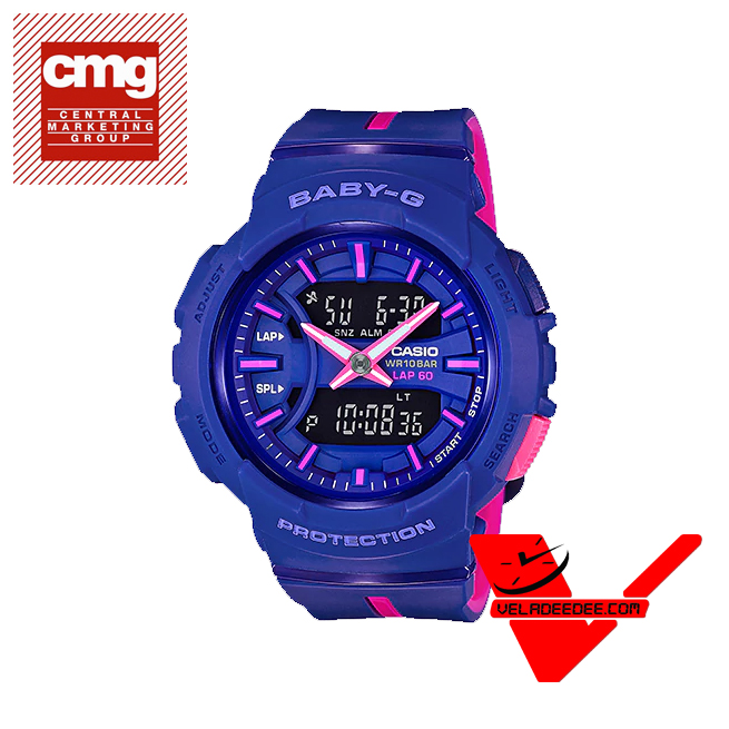 Casio Baby-G FOR RUNNING SERIES (ซีรีย์เพื่อนักวิ่ง) (ประกันCMG) นาฬิกาข้อมือผู้หญิง สายเรซิ่น รุ่น  BGA-240L-2A1