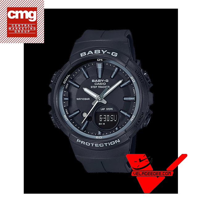 Casio Baby-G (ประกันCMG) | FOR RUNNING SERIES (ซีรีย์เพื่อนักวิ่ง) | นาฬิกาข้อมือ สายยางเรสิ้น รุ่น BGS-100SC-1A