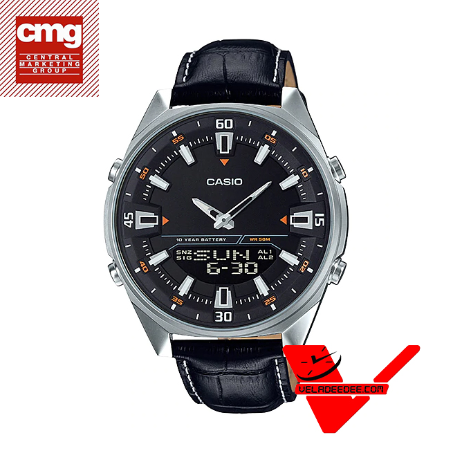 Casio Standard นาฬิกาข้อมือชาย สายหนัง รุ่น AMW-830L-1AV(ประกันCMG)