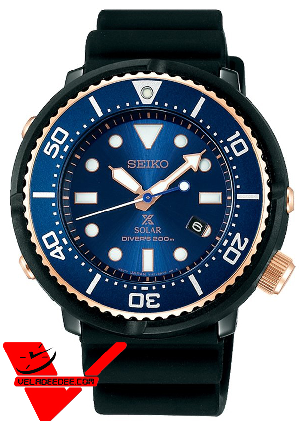 Veladeedee Seiko Prospex Tuna Solar Diver's 200m Limited Edition นาฬิกาข้อมือ สายยางเรสิ้น รุ่น SBDN026J