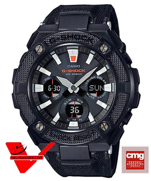 Casio G-shock G-STEEL นาฬิกาข้อมือชาย (ประกัน CMG) สายผ้าสายหนังทนทาน รุ่น GST-S130BC-1A