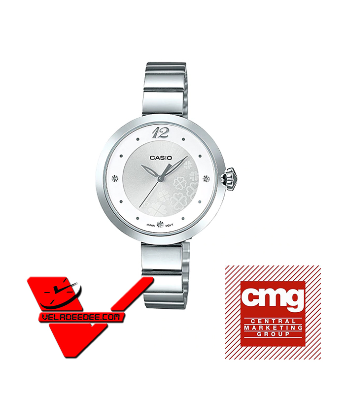 Casio Standard นาฬิกาข้อมือสุภาพสตรี(ประกันCMG) สายสเตนเลส รุ่น LTP-E154D-7A