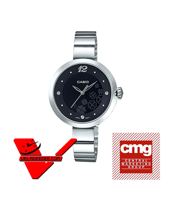 Casio Standard นาฬิกาข้อมือสุภาพสตรี(ประกันCMG) สายสเตนเลส รุ่น LTP-E154D-1A