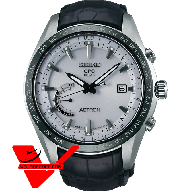 Seiko Astron GPS นาฬิกาข้อมือผู้ชาย Astron GPS Solar World Time Watch รุ่น SSE093J1