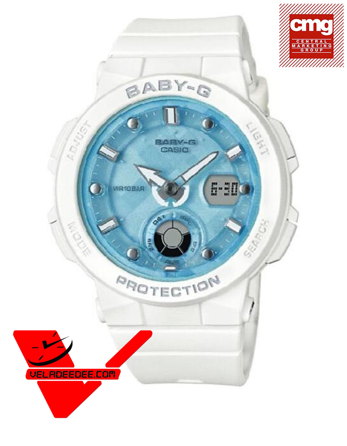 Casio Baby-G (ประกัน CMG ศูนย์เซ็นทรัล 1 ปี) นาฬิกาข้อมือผู้หญิง สายเรซิ่น รุ่น BGA-250-7A1DR