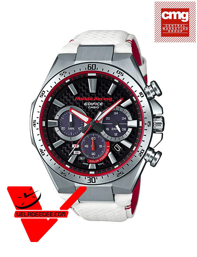 Casio Edifice  Honda Racing Limited Edition  นาฬิกาข้อมือสายหนัง ลิมิเต็ด รุ่น EQS-800HR-1ADR 