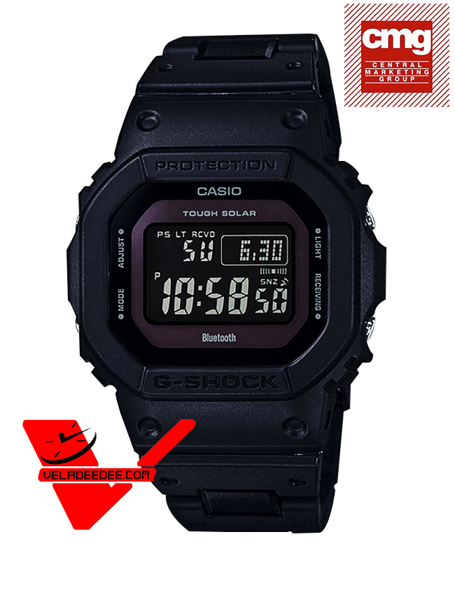 Casio G-Shock นาฬิกาข้อมือผู้ชาย Bluetooth? และ Multiband 6 สายสเตนเลสสตีล-เรซิน รุ่น GW-B5600BC-1BDR