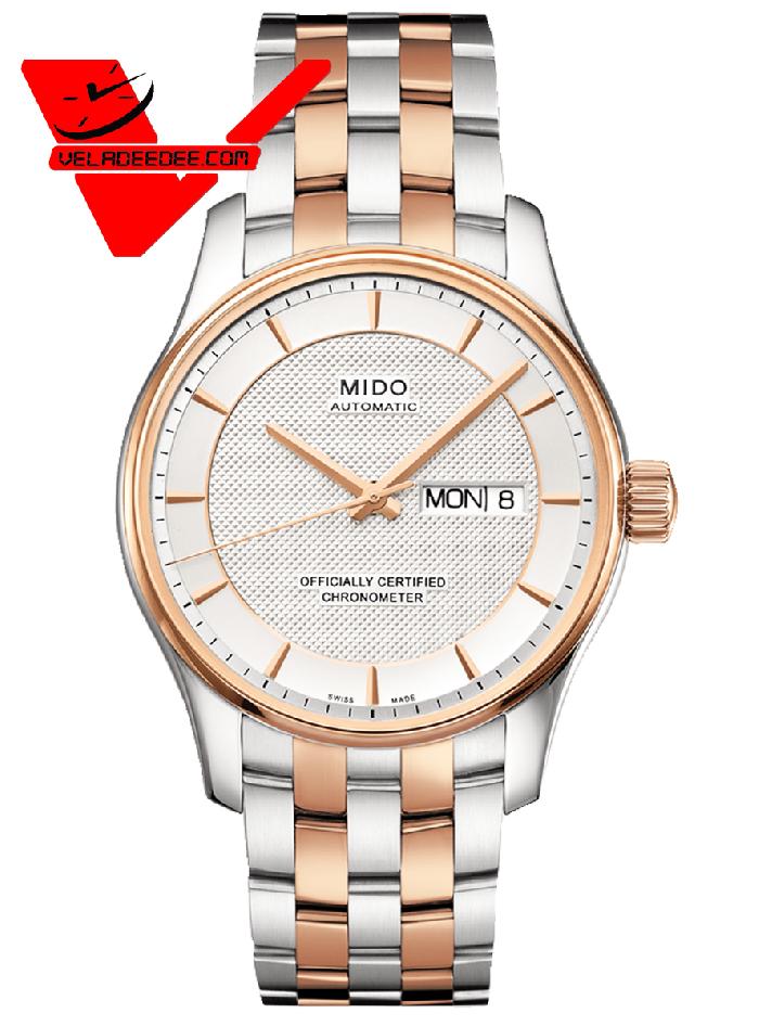 Mido Belluna Gent ประกันศูนย์ไทยศรีทองพาณิชย์ 2 ปี Automatic Silver Dial Watch  รุ่น M001.431.22.031.92
