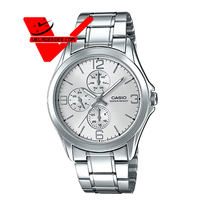Casio Standard นาฬิกาข้อมือสุภาพบุรุษ สายสายแสตนเลสแท้ รุ่น MTP-V301D-7A