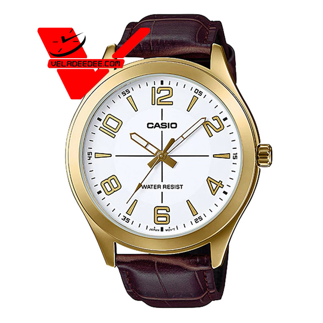 Casio Standard นาฬิกาข้อมือสุภาพบุรุษ สายหนัง รุ่น MTP-VX01GL-7B