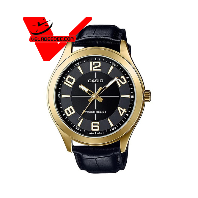 Casio Standard นาฬิกาข้อมือสุภาพบุรุษ สายหนัง รุ่น MTP-VX01GL-1B