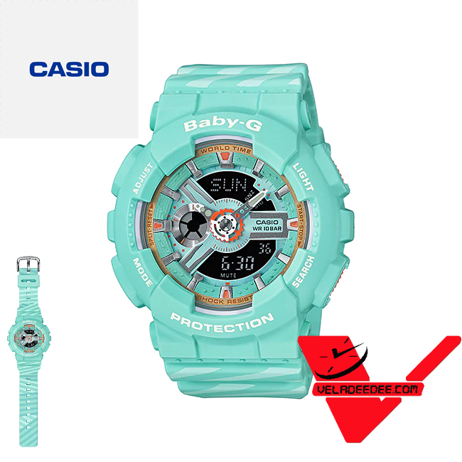 Casio Baby-G (ประกันCMG) นาฬิกาข้อมือผู้หญิง Special Edition รุ่น BA-110CH-3ADR