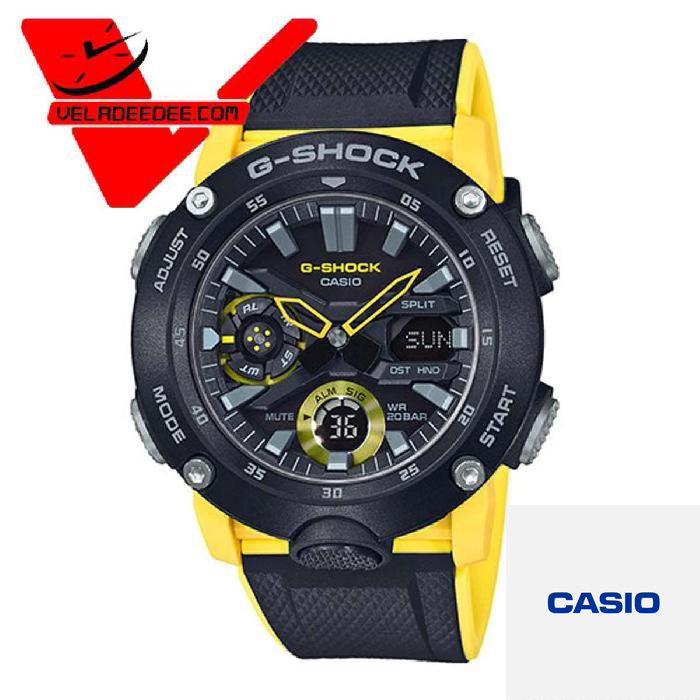 veladeedee.com CASIO G-SHOCK นาฬิกาข้อมือชาย สายเรซิ่น (ประกัน CMG ศูนย์เซ็นทรัล 1 ปี) รุ่น GA-2000-1A9